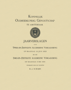 Jaarverslag van het Koninklijk Oudheidkundig Genootschap 63,  [tijdschrift] Jaarverslag van het Koninkijk Oudheidkundig Genootschap 1901-2000