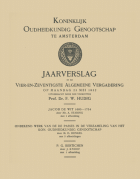 Jaarverslag van het Koninklijk Oudheidkundig Genootschap 74,  [tijdschrift] Jaarverslag van het Koninkijk Oudheidkundig Genootschap 1901-2000