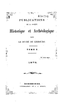 Publications de la Société Historique et Archéologique dans le duché de Limbourg. Deel 10,  [tijdschrift] Jaarboek van Limburgs Geschied- en Oudheidkundig Genootschap