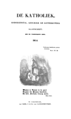 De katholiek 1854. Deel 26,  [tijdschrift] Katholiek, De