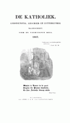 De katholiek 1863. Deel 44,  [tijdschrift] Katholiek, De