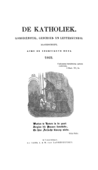 De katholiek 1865. Deel 48,  [tijdschrift] Katholiek, De