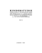 Kinderstudie. Jaargang 7,  [tijdschrift] Kinderstudie