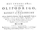 Het tweede deel van de koddige olipodrigo, Anoniem De koddige olipodrigo