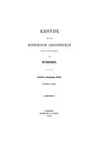 Kroniek van het Historisch Genootschap gevestigd te Utrecht. Jaargang 8,  [tijdschrift] Kroniek van het Historisch Genootschap gevestigd te Utrecht