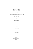 Kroniek van het Historisch Genootschap gevestigd te Utrecht. Jaargang 10,  [tijdschrift] Kroniek van het Historisch Genootschap gevestigd te Utrecht