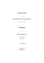 Kroniek van het Historisch Genootschap gevestigd te Utrecht. Jaargang 11,  [tijdschrift] Kroniek van het Historisch Genootschap gevestigd te Utrecht