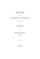 Kroniek van het Historisch Genootschap gevestigd te Utrecht. Jaargang 12,  [tijdschrift] Kroniek van het Historisch Genootschap gevestigd te Utrecht