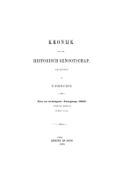 Kroniek van het Historisch Genootschap gevestigd te Utrecht. Jaargang 21,  [tijdschrift] Kroniek van het Historisch Genootschap gevestigd te Utrecht