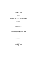 Kroniek van het Historisch Genootschap gevestigd te Utrecht. Jaargang 24,  [tijdschrift] Kroniek van het Historisch Genootschap gevestigd te Utrecht