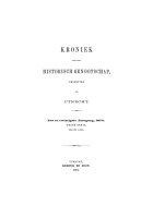 Kroniek van het Historisch Genootschap gevestigd te Utrecht. Jaargang 26,  [tijdschrift] Kroniek van het Historisch Genootschap gevestigd te Utrecht