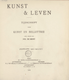 Kunst en Leven. Jaargang 1,  [tijdschrift] Kunst en leven