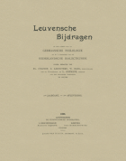 Leuvense Bijdragen. Jaargang 1,  [tijdschrift] Leuvense Bijdragen