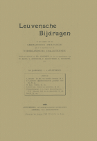 Leuvense Bijdragen. Jaargang 3,  [tijdschrift] Leuvense Bijdragen