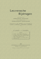 Leuvense Bijdragen. Jaargang 4,  [tijdschrift] Leuvense Bijdragen