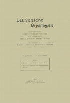 Leuvense Bijdragen. Jaargang 5,  [tijdschrift] Leuvense Bijdragen