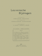 Leuvense Bijdragen. Jaargang 8,  [tijdschrift] Leuvense Bijdragen