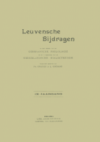 Leuvense Bijdragen. Jaargang 9,  [tijdschrift] Leuvense Bijdragen