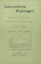 Leuvense Bijdragen. Jaargang 12,  [tijdschrift] Leuvense Bijdragen