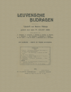 Leuvense Bijdragen. Jaargang 13,  [tijdschrift] Leuvense Bijdragen