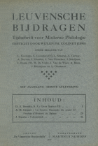 Leuvense Bijdragen. Jaargang 19,  [tijdschrift] Leuvense Bijdragen