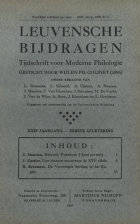 Leuvense Bijdragen. Jaargang 22,  [tijdschrift] Leuvense Bijdragen