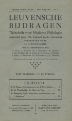 Leuvense Bijdragen. Jaargang 29,  [tijdschrift] Leuvense Bijdragen