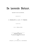 De Levende Natuur. Jaargang 13,  [tijdschrift] Levende Natuur, De