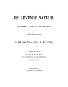 De Levende Natuur. Jaargang 15,  [tijdschrift] Levende Natuur, De