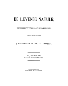 De Levende Natuur. Jaargang 19,  [tijdschrift] Levende Natuur, De