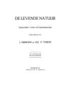 De Levende Natuur. Jaargang 27,  [tijdschrift] Levende Natuur, De