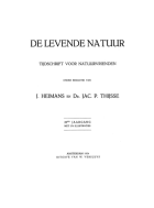 De Levende Natuur. Jaargang 28,  [tijdschrift] Levende Natuur, De