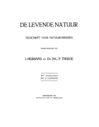 De Levende Natuur. Jaargang 29,  [tijdschrift] Levende Natuur, De