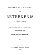 Mannen en vrouwen van beteekenis in onze dagen. Jaargang 41,  [tijdschrift] Mannen en vrouwen van beteekenis in onze dagen