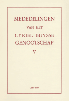 Mededelingen van het Cyriel Buysse Genootschap 5,  [tijdschrift] Mededelingen van het Cyriel Buysse Genootschap