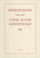 Mededelingen van het Cyriel Buysse Genootschap 12,  [tijdschrift] Mededelingen van het Cyriel Buysse Genootschap