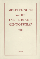 Mededelingen van het Cyriel Buysse Genootschap 13,  [tijdschrift] Mededelingen van het Cyriel Buysse Genootschap