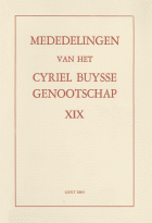 Mededelingen van het Cyriel Buysse Genootschap 19,  [tijdschrift] Mededelingen van het Cyriel Buysse Genootschap