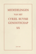 Mededelingen van het Cyriel Buysse Genootschap 20,  [tijdschrift] Mededelingen van het Cyriel Buysse Genootschap