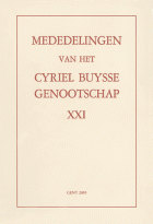 Mededelingen van het Cyriel Buysse Genootschap 21,  [tijdschrift] Mededelingen van het Cyriel Buysse Genootschap