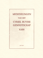 Mededelingen van het Cyriel Buysse Genootschap 23,  [tijdschrift] Mededelingen van het Cyriel Buysse Genootschap