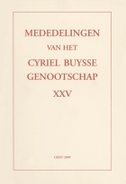 Mededelingen van het Cyriel Buysse Genootschap 25,  [tijdschrift] Mededelingen van het Cyriel Buysse Genootschap