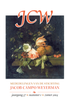 Mededelingen van de Stichting Jacob Campo Weyerman. Jaargang 37,  [tijdschrift] Mededelingen van de Stichting Jacob Campo Weyerman