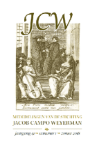 Mededelingen van de Stichting Jacob Campo Weyerman. Jaargang 41,  [tijdschrift] Mededelingen van de Stichting Jacob Campo Weyerman