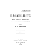 Le Monde des Plantes. Jaargang 1,  [tijdschrift] Monde des Plantes, Le