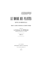 Le Monde des Plantes. Jaargang 3,  [tijdschrift] Monde des Plantes, Le