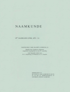 Naamkunde. Jaargang 16,  [tijdschrift] Naamkunde