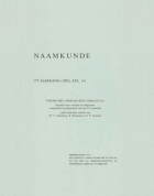 Naamkunde. Jaargang 17,  [tijdschrift] Naamkunde