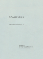 Naamkunde. Jaargang 22,  [tijdschrift] Naamkunde