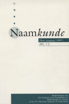 Naamkunde. Jaargang 29,  [tijdschrift] Naamkunde